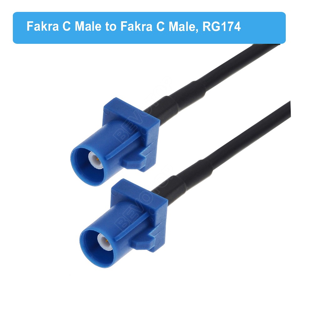 Blue Fakra C RAL 5005 Male Female RG174 Cable GPS Antenna Extension Cord RF Coaxial Pigtail For Car GPS Navigation