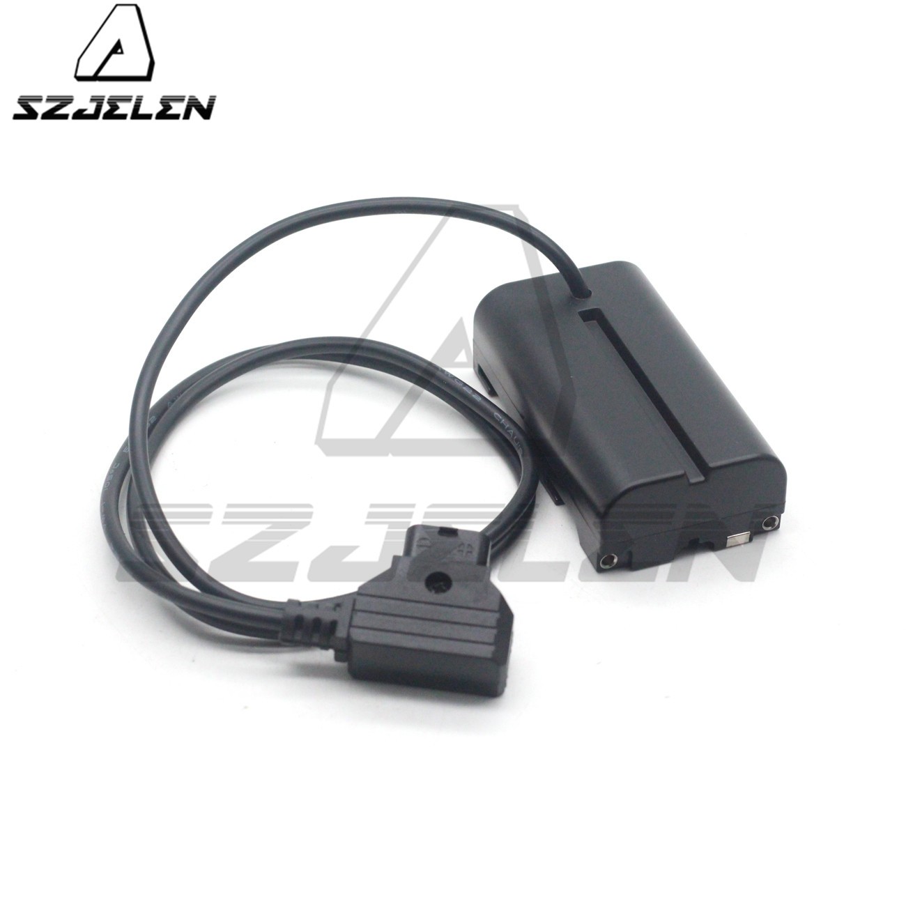 Coiled Power Cable P-Tap D-Tap To NP-F550 F570 Dummy Battery Coupler For Monitors/Lights/Lamps