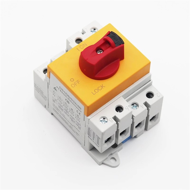 Free Shipping Chet DS1DB-S TUV 4P PV DC 1000V 32A Din Rail Solar Rotating Handle Isolator Rotary Switch dislink for solar