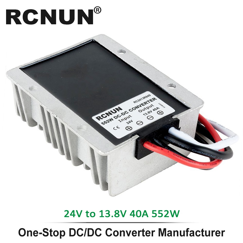 RCNUN - Voltage Converter, 24V to 12V, Voltage Converter, 24V to 13.8V 5A 8A 10A 15A 20A 30A 40 DC