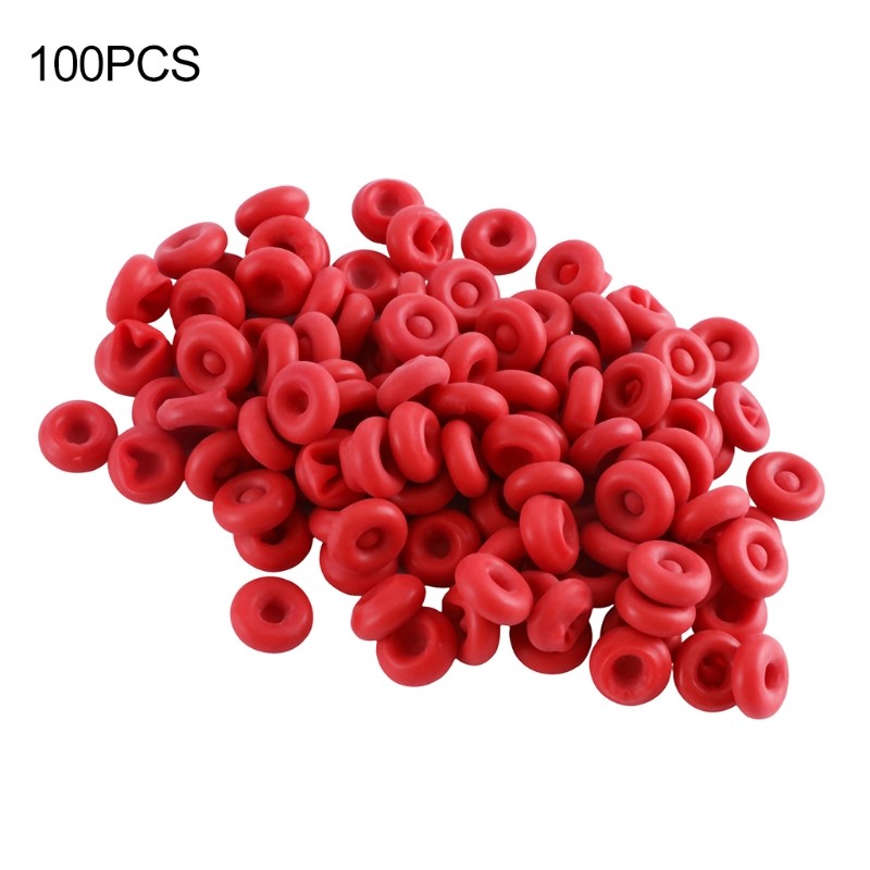 100pcs red capping cap open capping tube capping glue sealing and maintaining latex cap capping saver easy to use