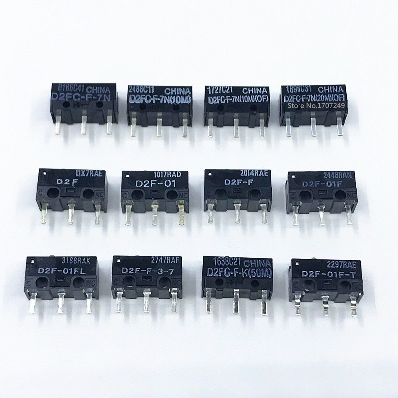 10pcs Original OMRON Mouse Micro Switch D2FC-F-7N 10m 20m of D2FC-F-K(50M) D2F D2F-F D2F-01 D2F-01L D2F-01FL D2F-01F-T D2F-F-3-7