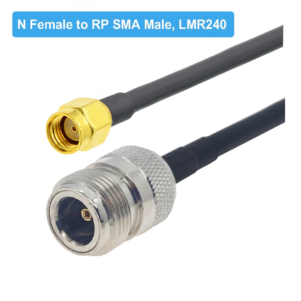 LMR240 Pigtail N Female to SMA Male Plug RF Adapter 50ohm 50-4 RF Coaxial Cable Jumper 4G 5G LTE Extension Cord 50cm~50m