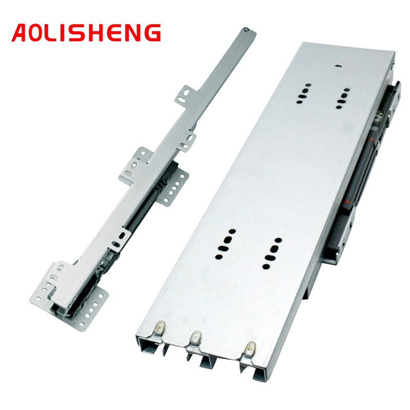 AOLISHENG Deep High Cabinets Heavy Duty Heaven And Earth Guide Sliding Rails Push Pull Cushioning Shock Absorber Drawer Slide