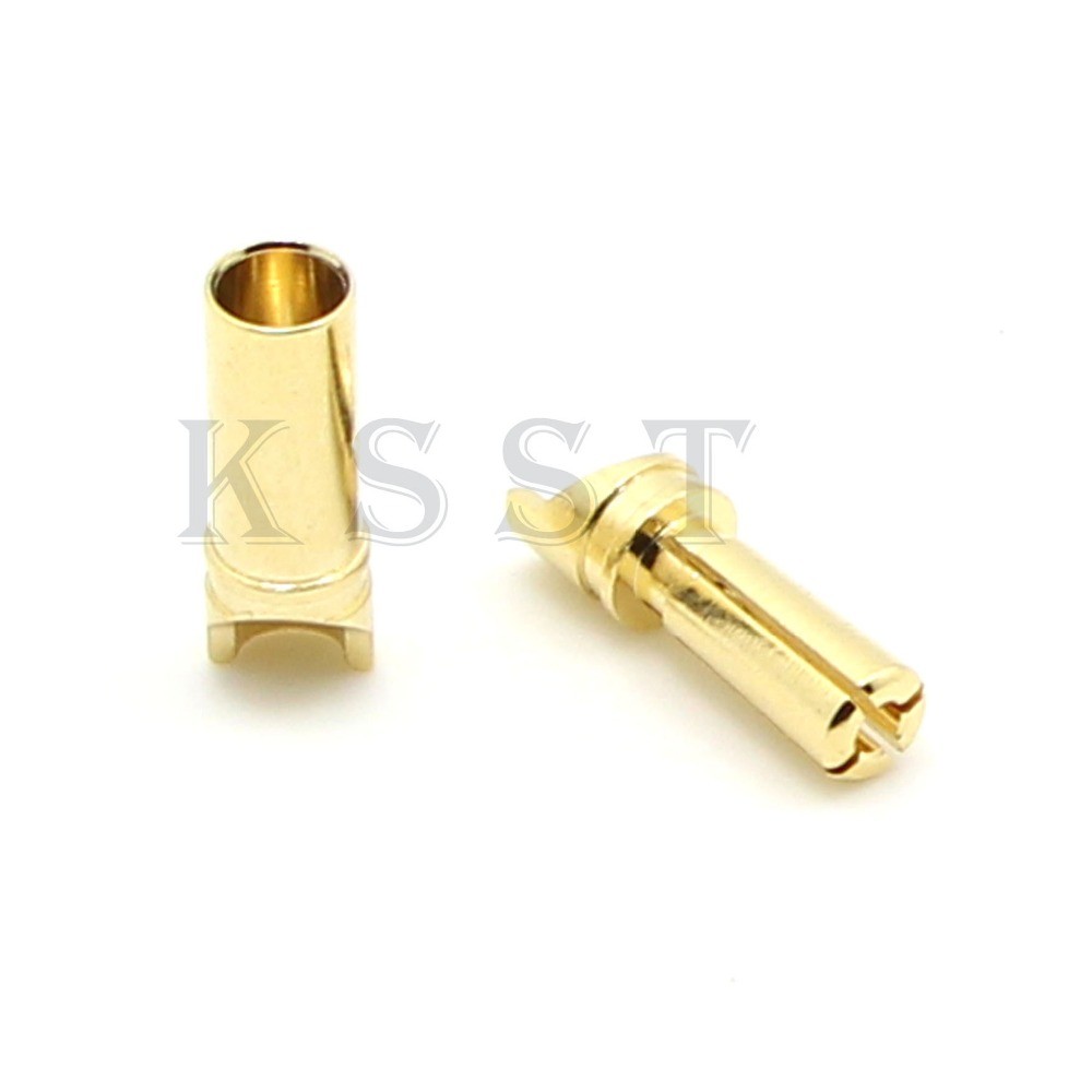 GC3514 Free Shipping 20pairs/lot New 3.5mm Gold Plated Bullet Connector For ESC Motor Lipo RC Battery Part Good Quality