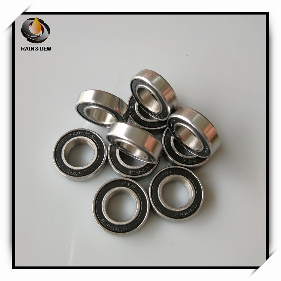 High quality ABEC-7 10pcs S6800 2RS (10*19*5mm) S6800 2RS 440C stainless steel S6800Z thin wall bearings