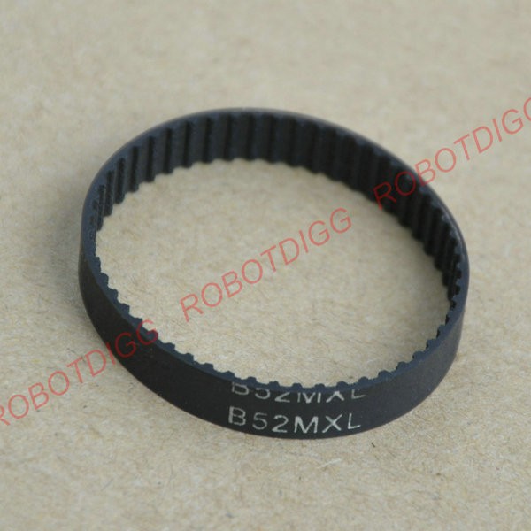 10pcs/lot, MXL timing belt, closed loop, B52MXL, 3mm 6mm width