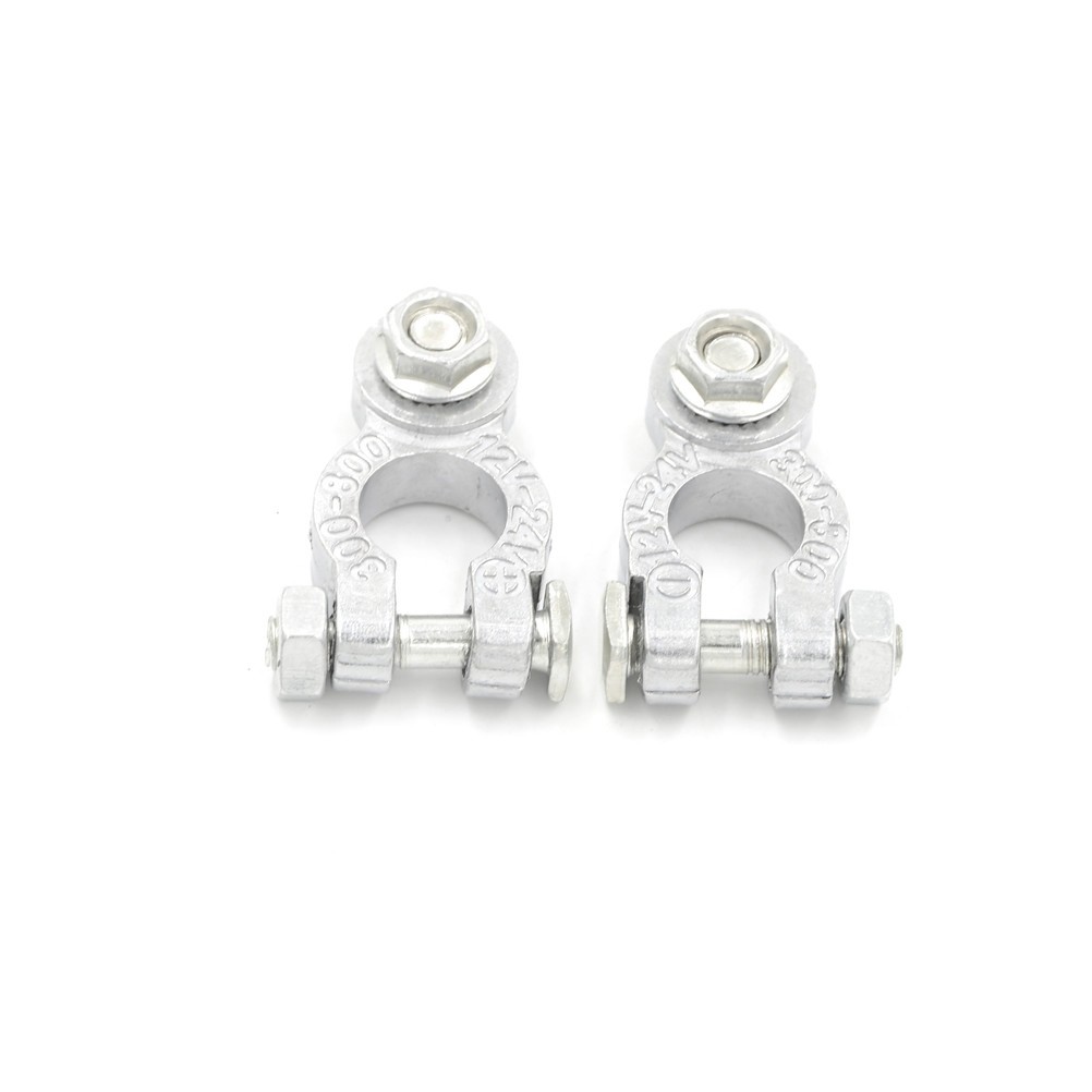 Selling 2pcs Positive and Negative Merchandise Type Aluminum Alloy Coat Replacement Automatic Car Battery Terminals Clamp Electrical Connectors