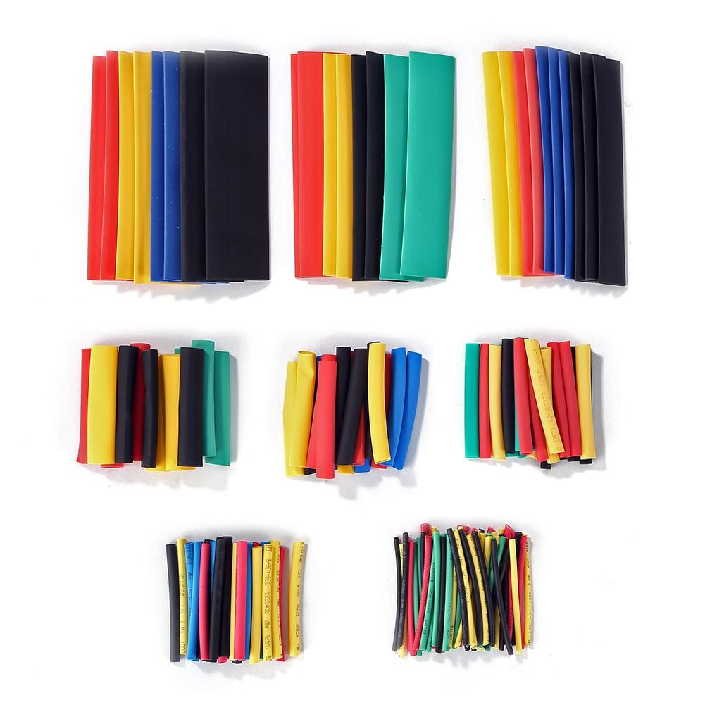 164pcs Flame Retardant Heat Shrink Polyvinyl Insulated Tube Sleeve