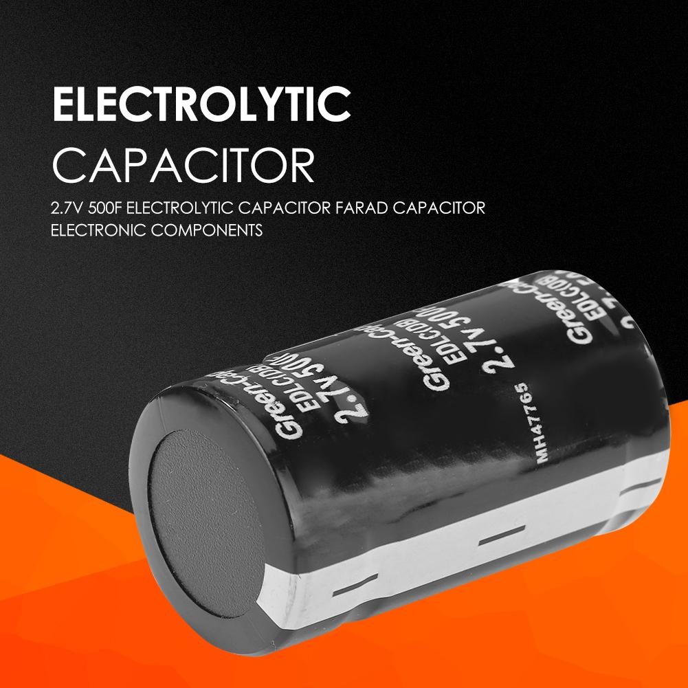 2.7V 500F Electrolytic Capacitor Farad Capacitor Electronic Components DIY Electronics Capacitor Automotive Circuit Devices