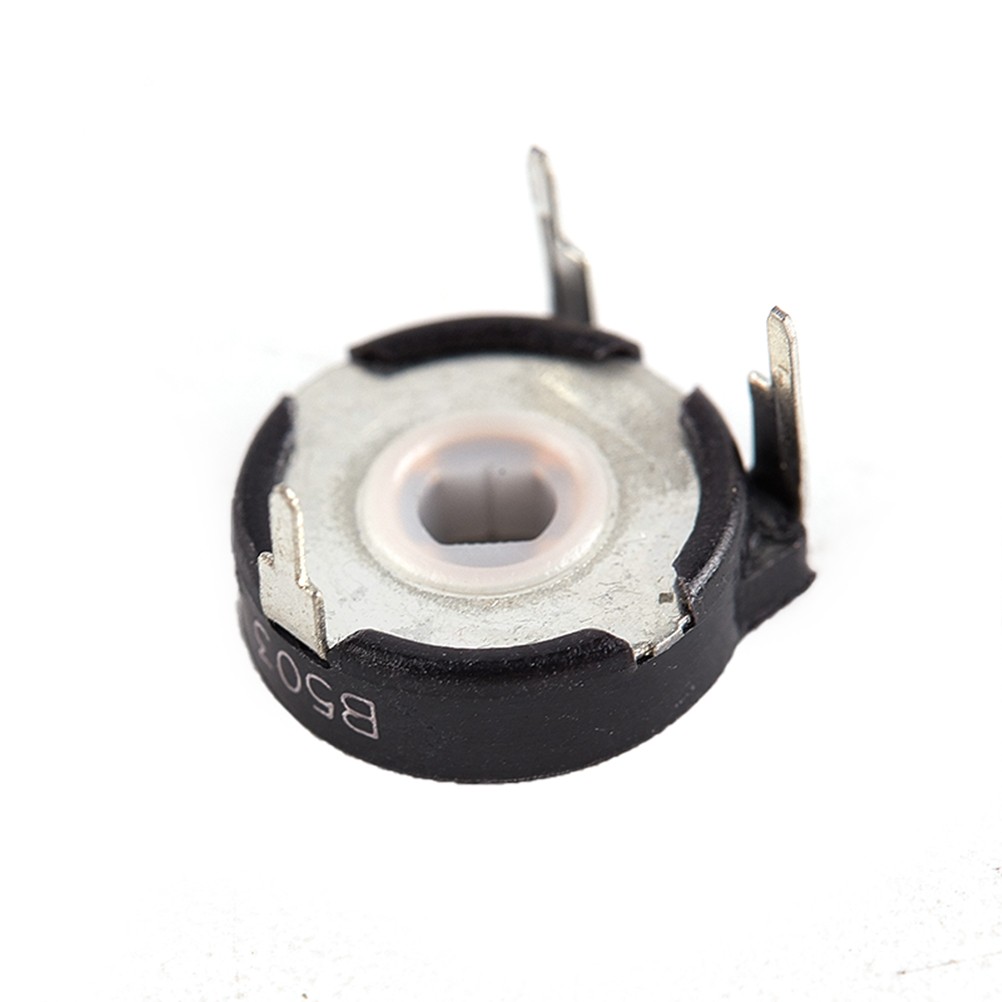 2pcs Potentiometer Elliptical Hole PT15-50K Elliptical Hole Horizontal Adjustable Resistant 1.5X1.5cm