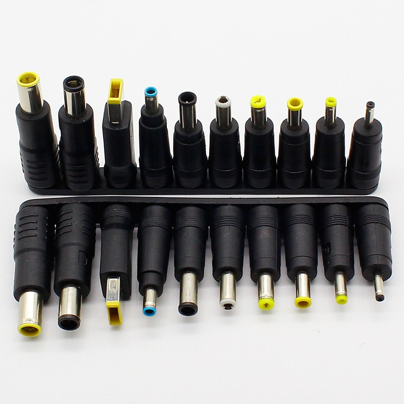 New 10pcs/set 5.5 x 2.1mm Multi Type Male Jack for DC Plugs for AC Power Adapter Computer Cable Connector for Notebook Laptop