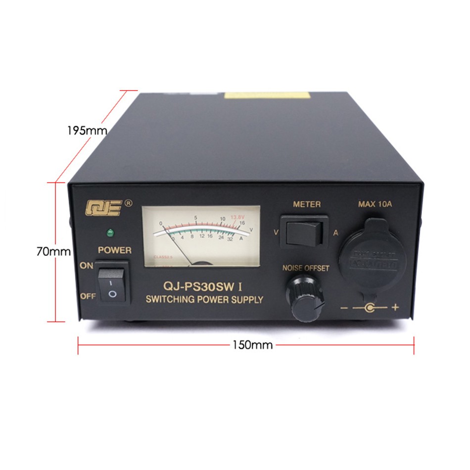 QJE Power Supply 13.8V 30A PS30SWI Switching Power Supply Short Wave Base Station Running Power Supply