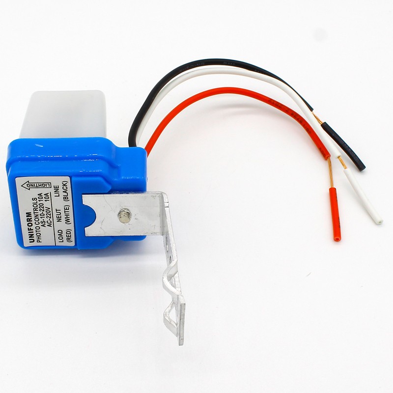 Automatic Auto On Off Photovoltaic Street Light Switch DC AC 220V 50-60Hz 10A Photo Control Sensor Switch Photoswitch