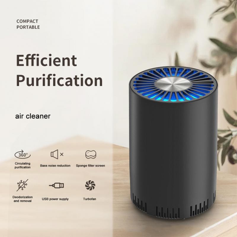 Smoke Formaldehyde Deodorizer Air Purifier Negative Ion Home Desktop Odor Eliminator Car Portable Air Purifier Home Appliance