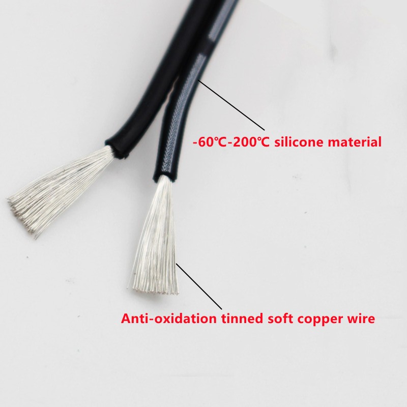 Extra Soft Silicone Cable 20-30AWG 2 3 4 5 6 8 Cores High Heat Resistant 0.08mm Tinned Copper Cable And Wire