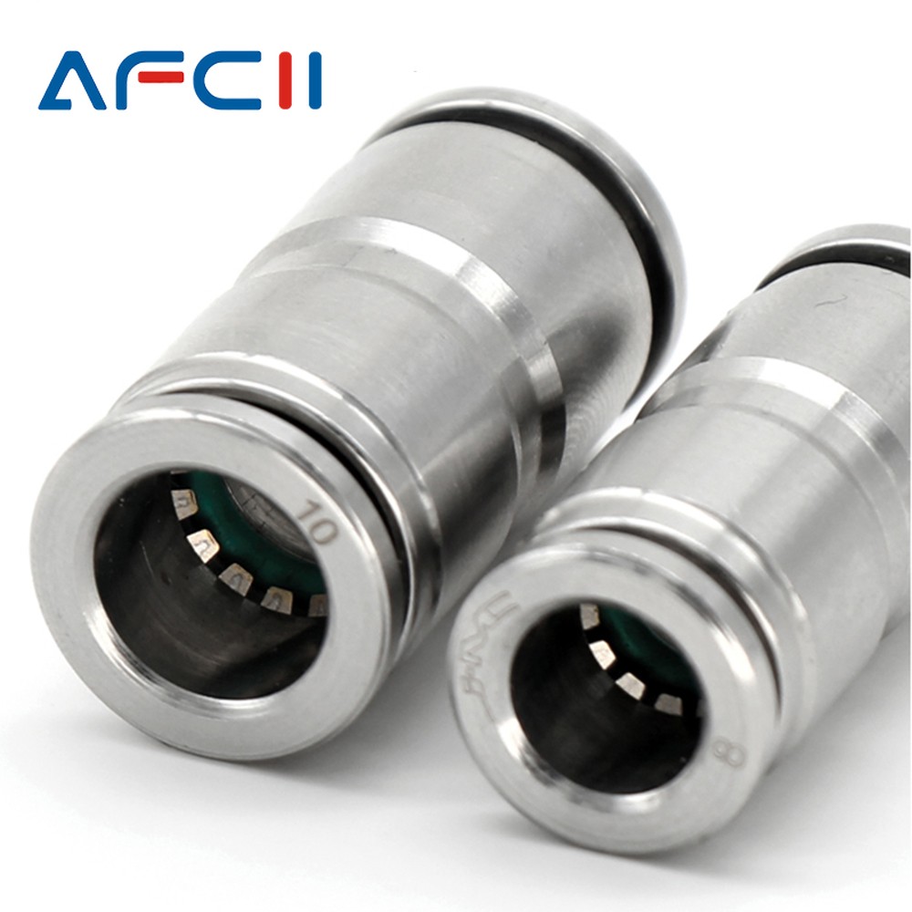 304 Stainless Steel Air Hose Fitting Pneumatic Coupling Tube Coplin Quick Open PG PU4 PU6 PU8 PU10 Trachea Metal Fitting