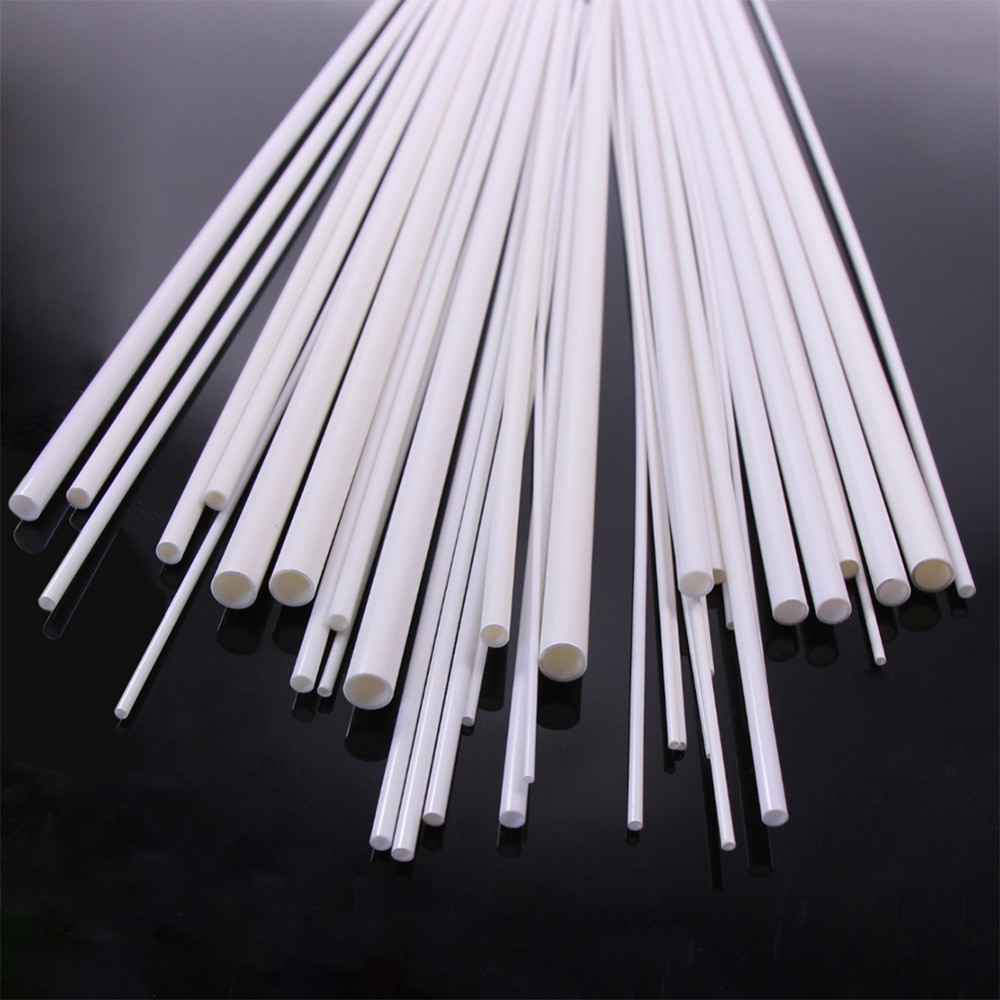 5pcs Styrene ABS Plastic Round Pipe Tube Hollow Tube Architectural Constructions Models OD 2/2.5/3/4/5/6/8/10mm X Length 250mm