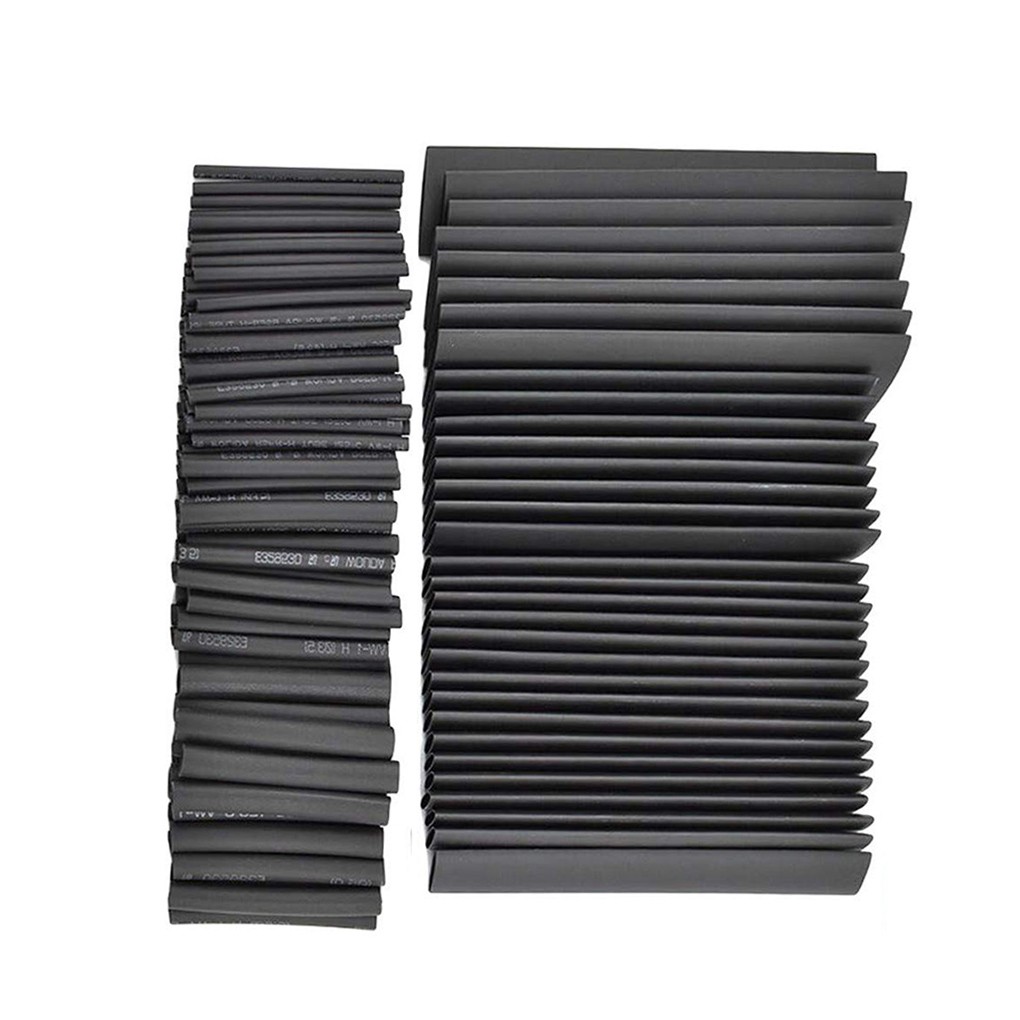 127pcs/set Polyvin Heat Shrinkable Wire Tube Cable Sleeves Insulation Wire Connectors Assorted Set Heat Shrink Tubing Tool