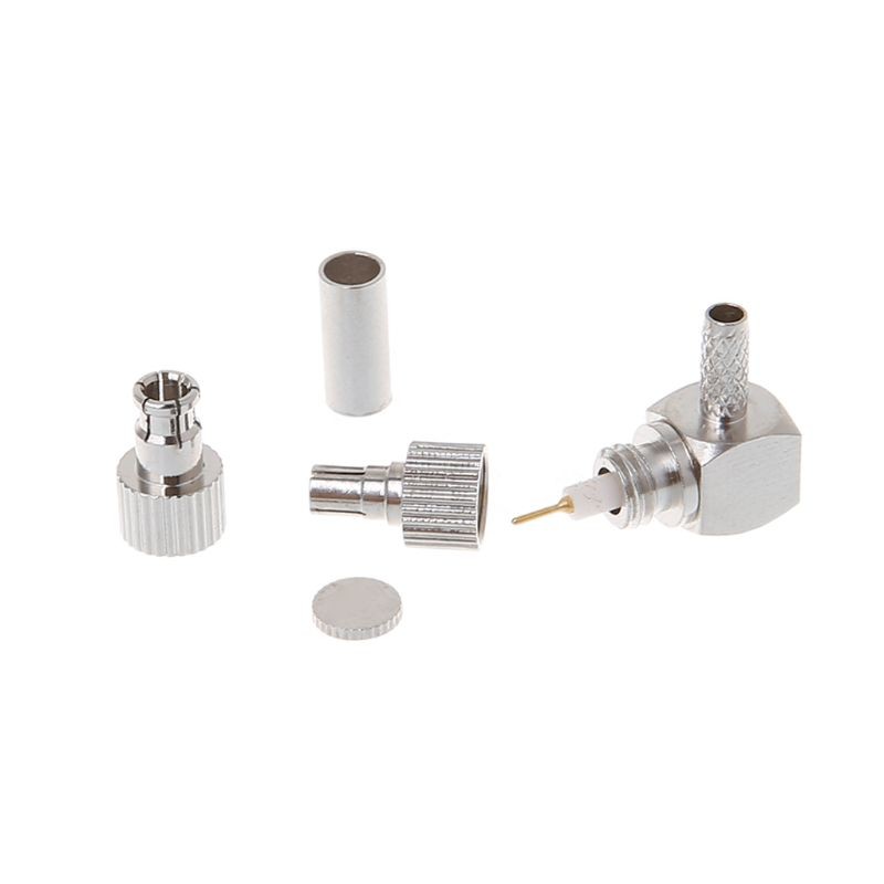 2 in 1 TS9/CRC9 Male Right Angle RF Coaxial Connector Adapter for RG174/178/316 LMR100