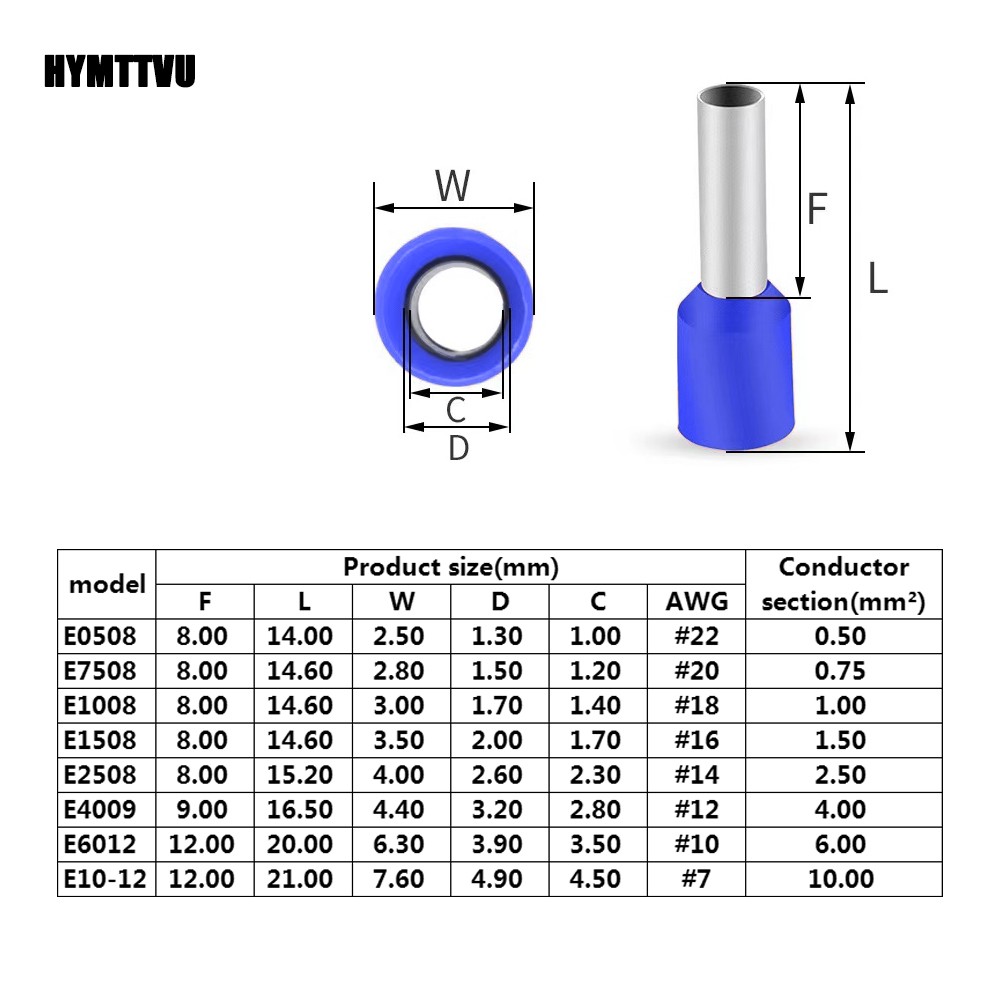 Insulated Wire Connector Terminal Crimping Terminal Cold Crimping Insulated Terminal Crimping Tool 16-6/6-4 Wire Stripper D1