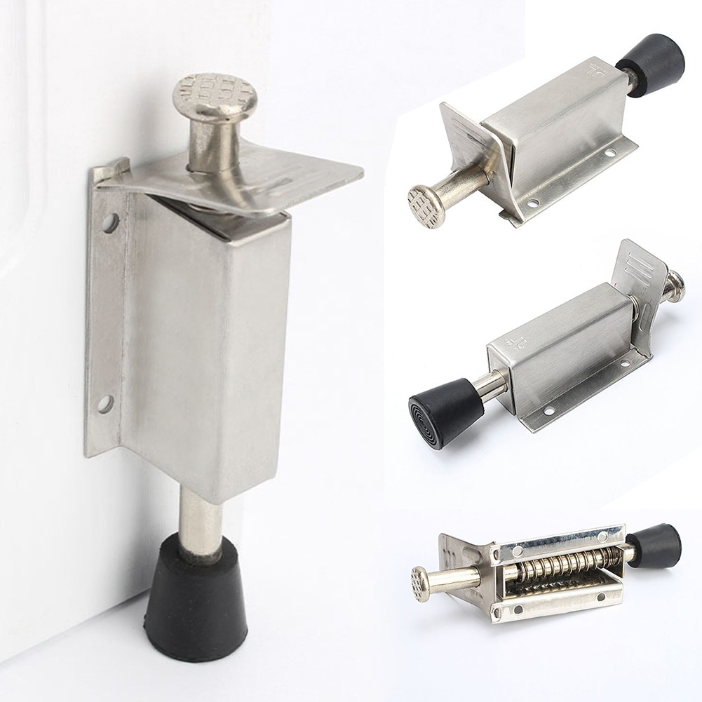 Stainless steel patio door access sliding deadbolt foot lock for home hotel anti-theft hardware