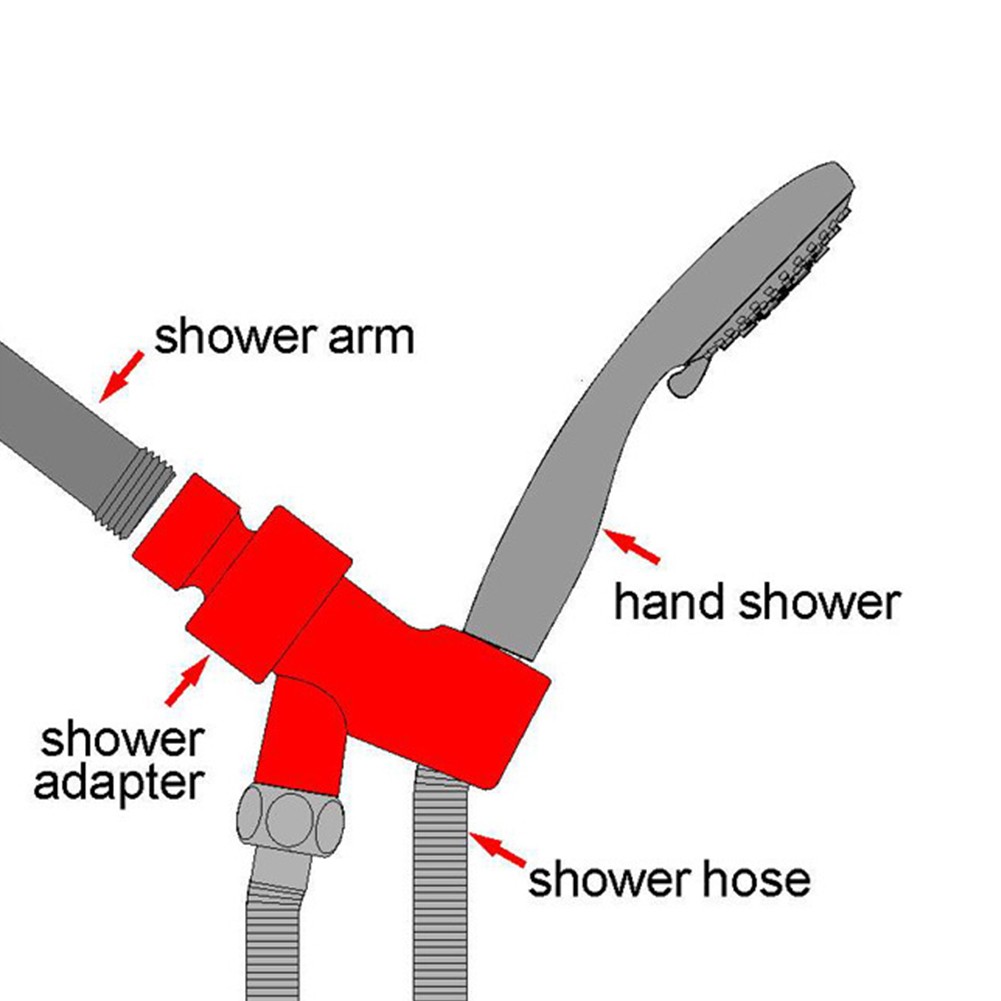 Multifunctional 3 Way Shower Head Holder Water Saving Diverter Combo Wall Mounted Shower Valve Repair Bracket
