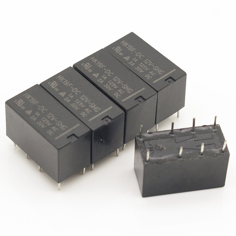 5pcs Relay HK19F-DC5V-SHG HK19F-DC12V-SHG HK19F-DC24V-SHG HK19F 5V 12V 24V