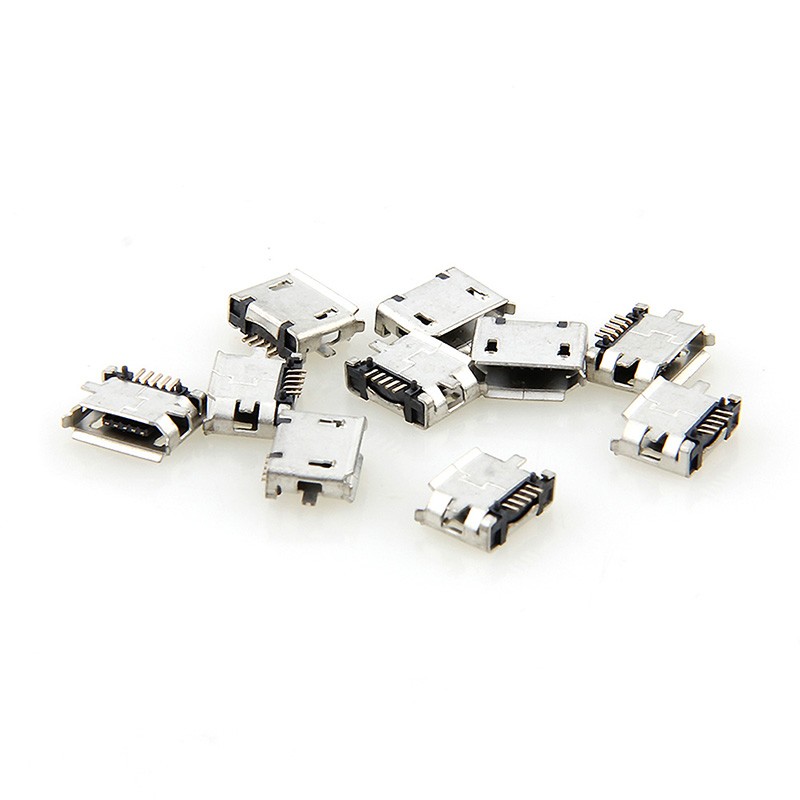 10pcs Micro USB MK5P 5pin Female Connector Micro USB Charging Socket Straight