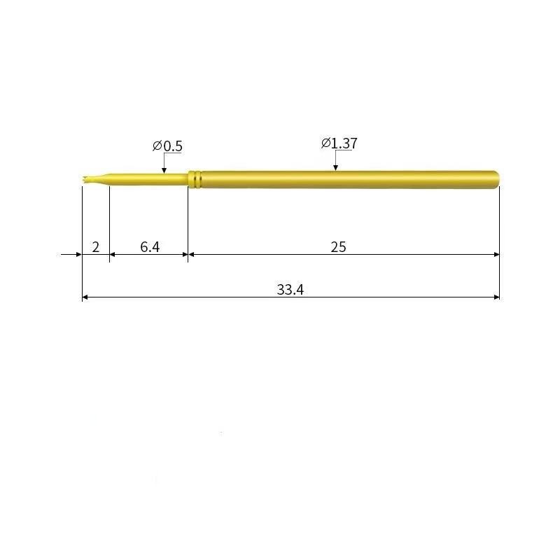 BGA Test Probe 078-BB/BF Head Length 5.7mm Spring Needle Full Gold-Plated Double Head Needle High Precision Double Head Probe