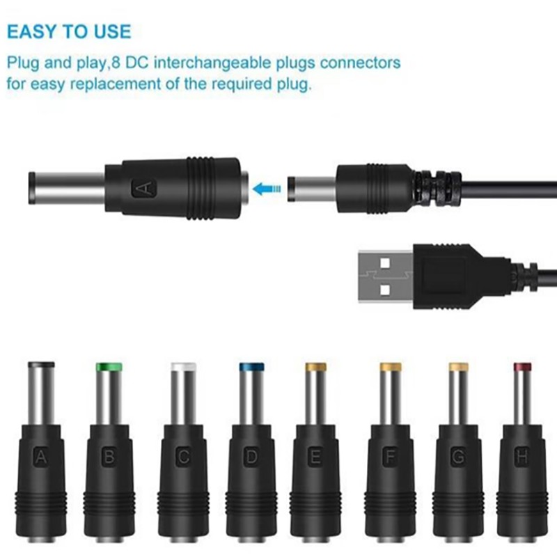 السلطة الحبل موصل USB ميناء إلى 6.3*4.0 مللي متر 6.0*3.0 مللي متر 2.5*0.7 مللي متر 3.5*1.35 مللي متر 4.0*1.7 مللي متر 5.5*2.1 مللي متر DC برميل جاك 5V 3.5 مللي متر