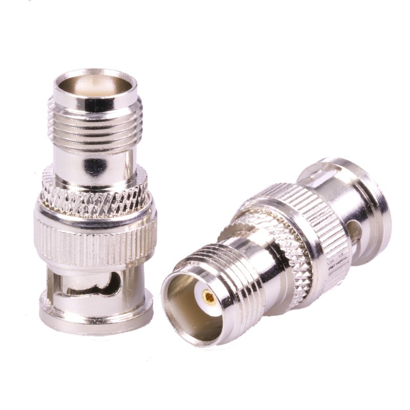 10pcs/lot BNC Male Plug to TNC Female Jack Straight RF Adapter Coupler High Quality Copper TNC to BNC M/F RF Connector Adapter