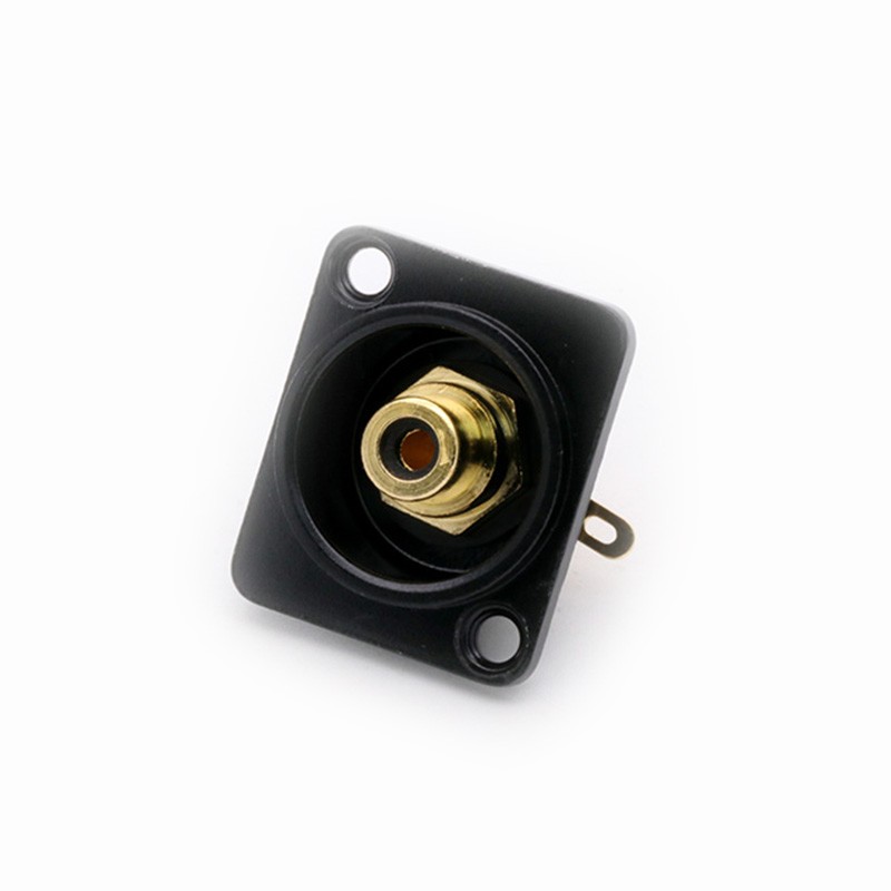 Premium Board Mount RCA Connector Female, Silver RCA Female Socket, Red and White Colors Available, 50 Pieces