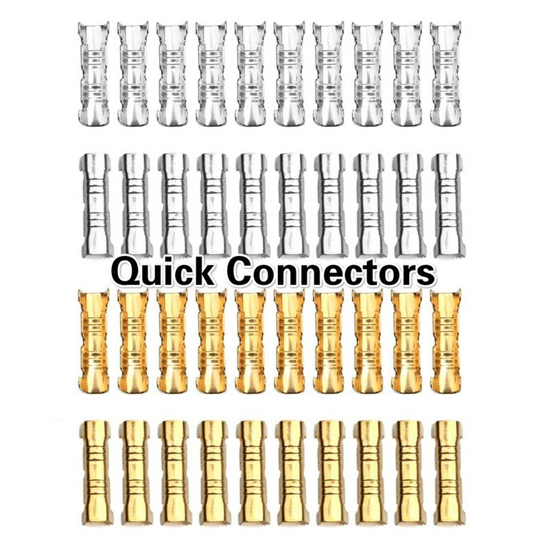 100pcs Docking Line Connectors Push Button Quick Connect Terminals Wire Crimp Terminals 0.5 to1.5 Square Wire Crimp Connector