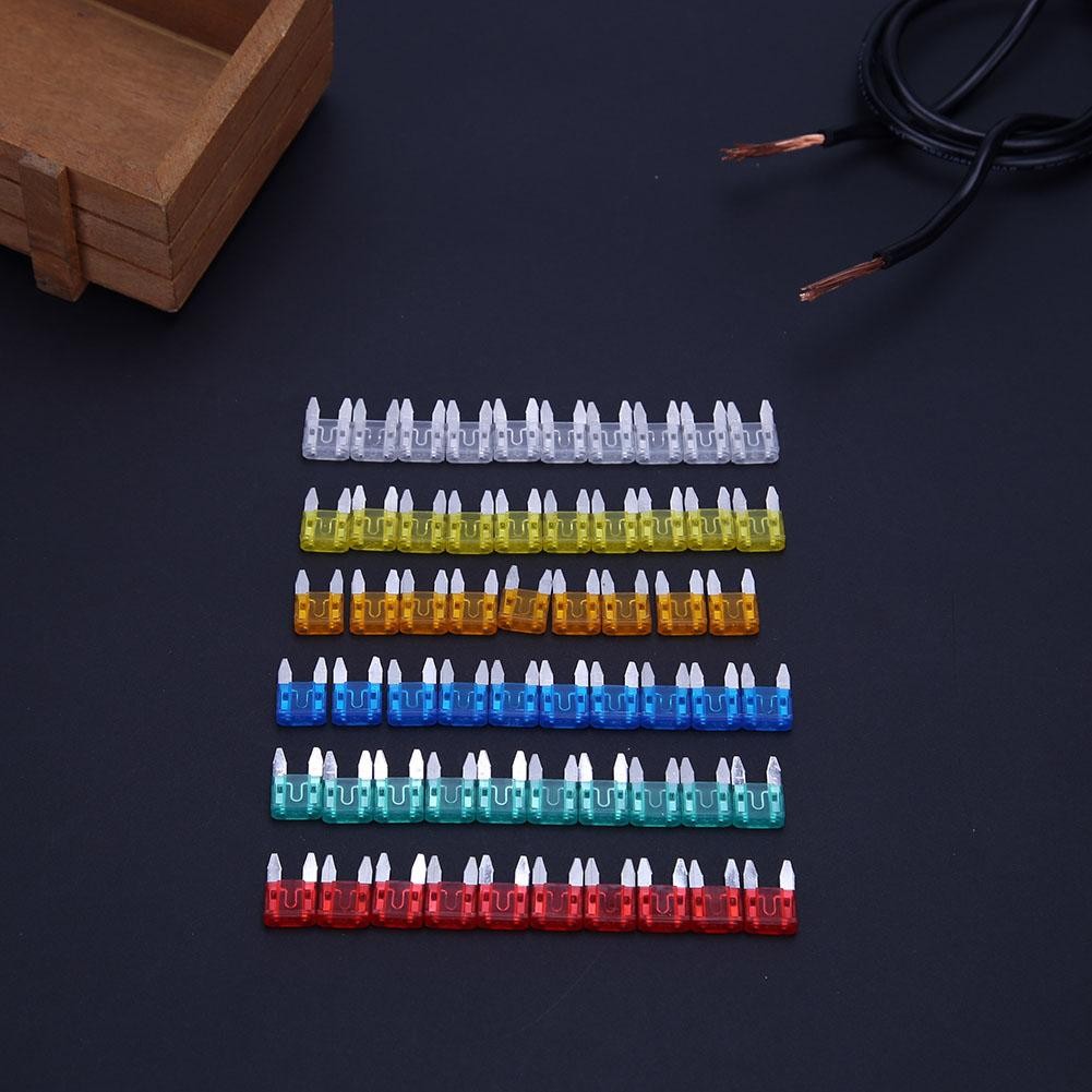 60pcs Auto Car Pickup Truck Fuse Blade 5A 10A 15A 20A 25A 30A Mixed Set Kit Car Styling Auto Safety Blade