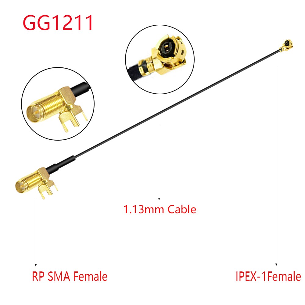 10pcs RF1.13/0.81mm SMA Female PCB Panel Mount to u.FL IPX IPEX1/4 UHF4 Female WIFI Antenna RF Coaxial Pigtail Extension Cable