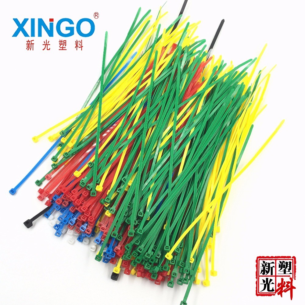 100pcs/pack 4*100mm high quality width 3.6mm white black self-locking plastic nylon cable ties, wire zip tie