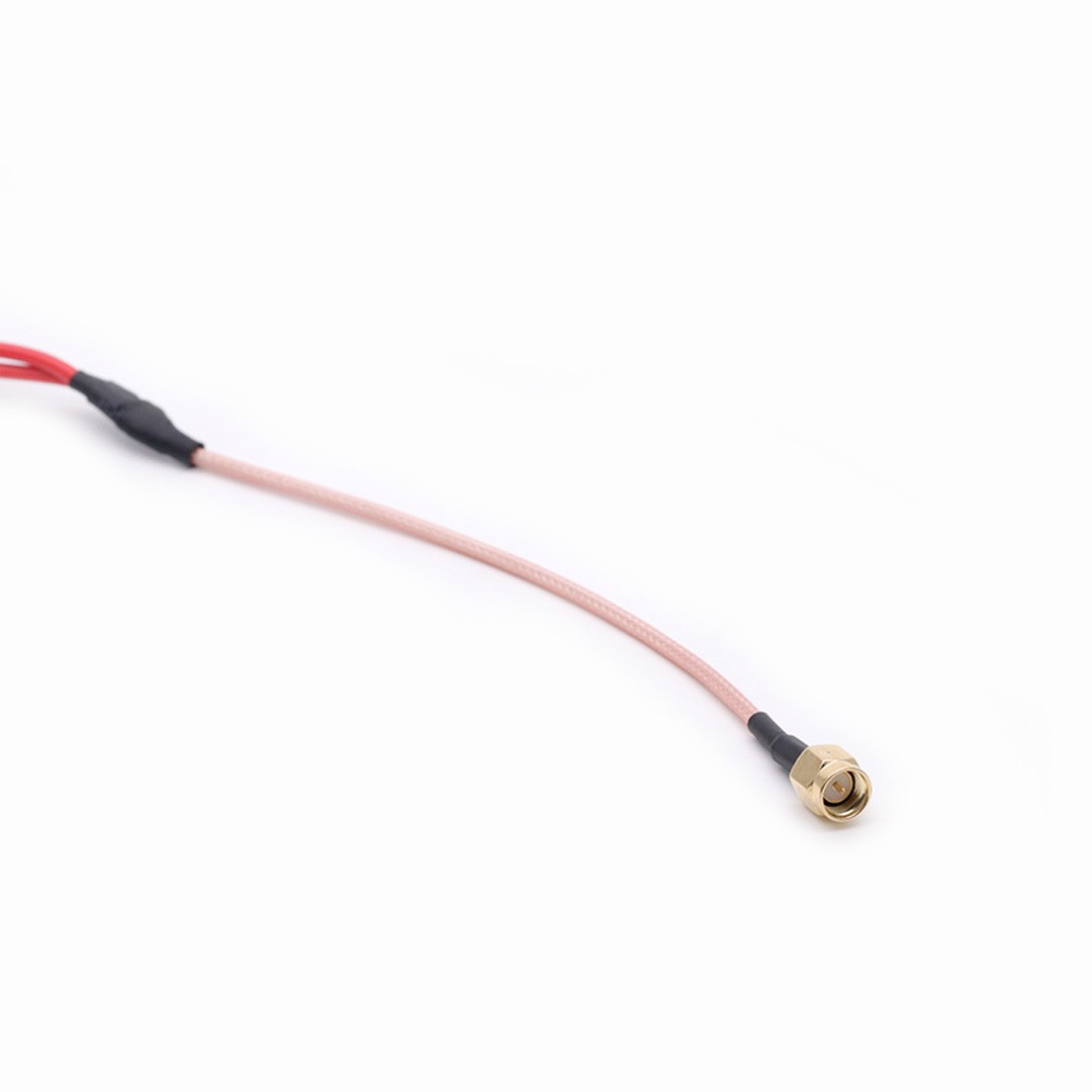 10pcs RG316 RF Coaxial Cable SMA Male Plug to Dual Alligator Clip Red and Black Tester Lead Wire Connector 50cm