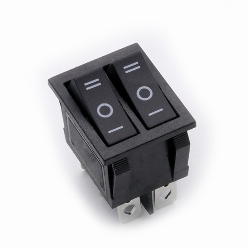 KCD6 double rocker switch without light on off on 6pin power button switch electric baking pan electric heater switch 16A~250V