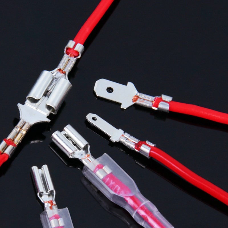 180pcs + pliers 2.8/4.8/6.3mm, electrical connector, butt crimping terminal, female and male wire and cable splicing terminal