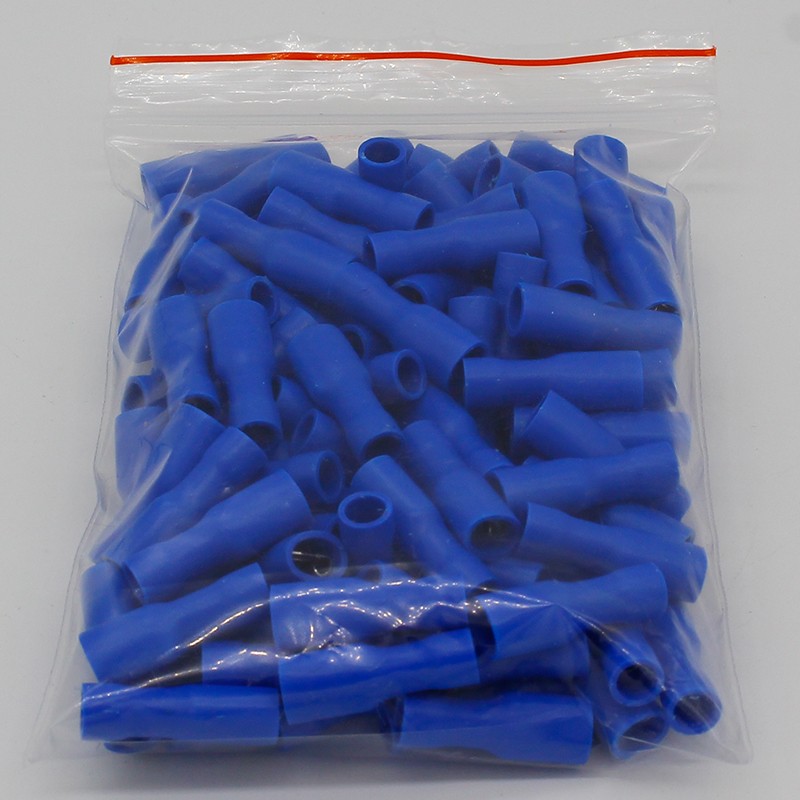 FDFD2-187 FDFD2.5-187 Female Insulated Electrical Crimp Terminal for 1.5-2.5mm2 Connectors 100PCS/Pack Cable Wire Connector FDFD