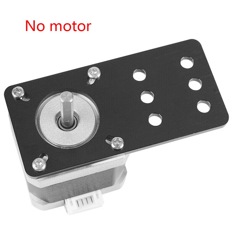 Static Durable Stepper Aluminum Alloy Desk V Slot Black CNC Machine Universal Motor Mount Plate Bracket for Openbuilds NEMA17