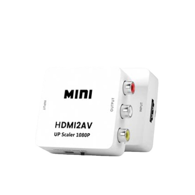 HDMI-Compatible with RCA AV/CVSB L/R Adapter Video Box HD 1080P 1920*1080 60Hz HDMI2AV Support NTSC PAL Output HDMIToAV