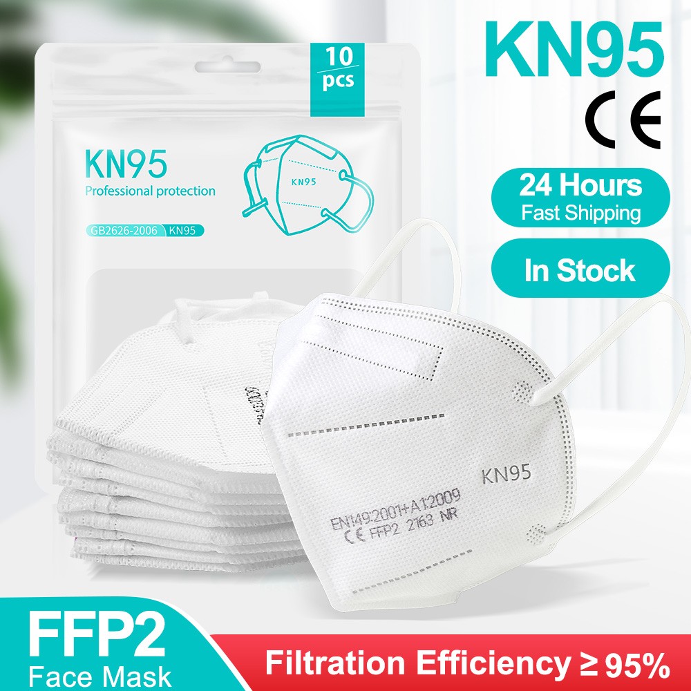 1-100pcs KN95 Mask Mascherine FFP2 FFPP2 5 Layer Adult Face Mask ffp2mask ffp2 CE Certificate mascarillas fpp2 homologada ffp3