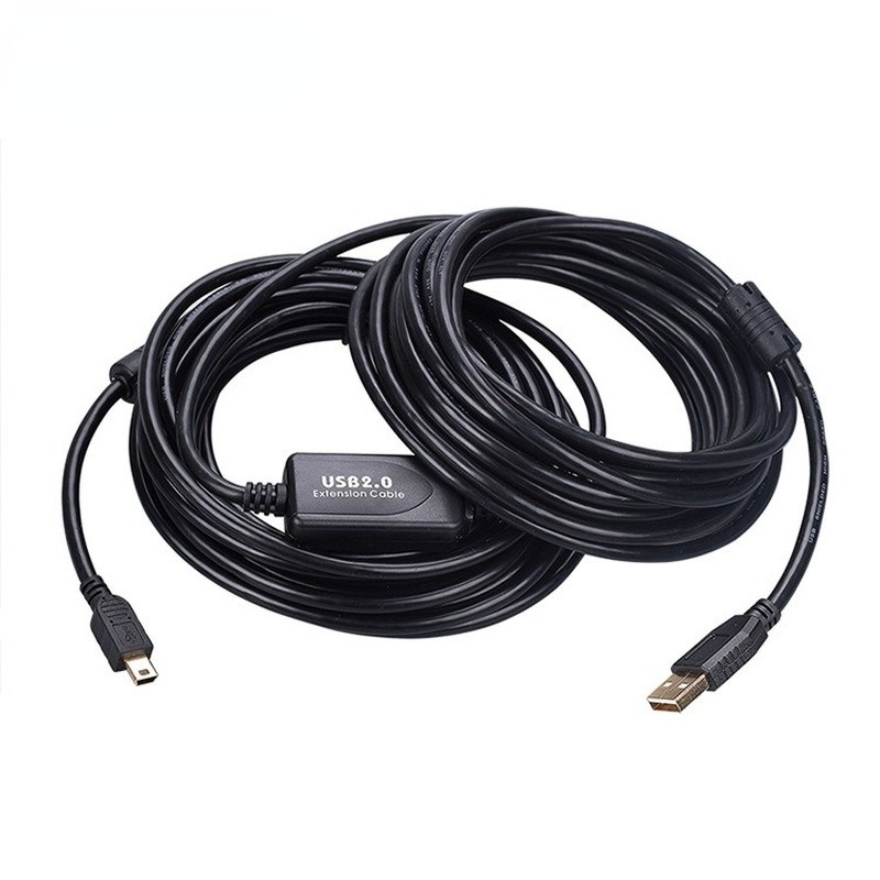 10M 12M 15M USB Type A to Mini USB Data Sync Cable 5 Pin B Male to Male Charging Cable Line for MP3 MP4 Camera NEW