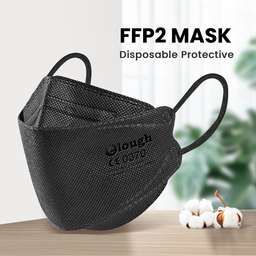 Mascherina Certified FFPP2 Mask 5 Layers ffp2 Black Adult Mask KN95 Mask Mascarillas Certified FPP2 Mask KN95 Filter Mask ffp2necce Mask