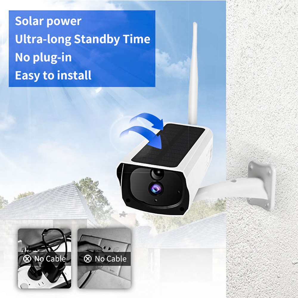 Tuya Solar Camera 4G Surveillance Cameras 3MP WiFi Security Outdoor Vidcon AI Human Detection Waterproof for Security Protection