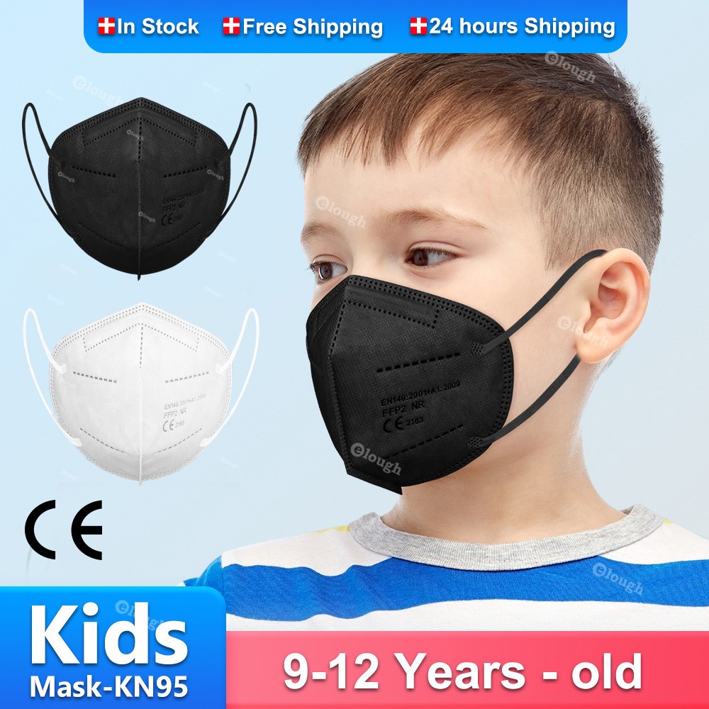 قناع KN95 Mascarillas fpp2 niños 9 a 12 años واقي تنفس CE ffp2قناع أطفال قناع الوجه Masken ffp 2 المعتمدة