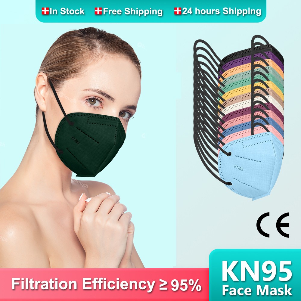 KN95 Masks Adults Mascarillas Masks FPP2 Colors ffp2Mask 5 Layers Face Mask EU Approval FPP2 Mascherine Mask ffp2 masque ffp 2