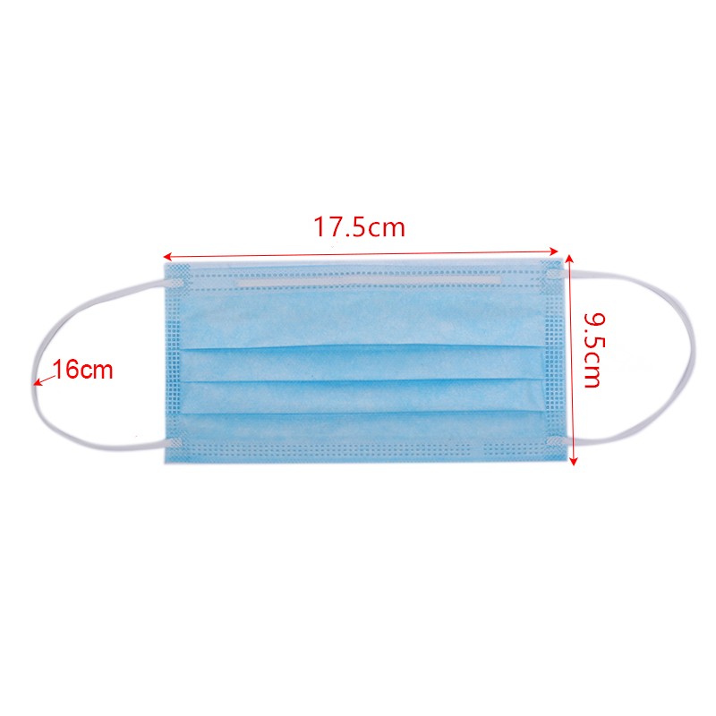 Nonwoven Disposable Masks 3 Layers Face Mask Breathable Disposable Mouth Mask Adult Mascarilla Mask 18 Hours Shipping